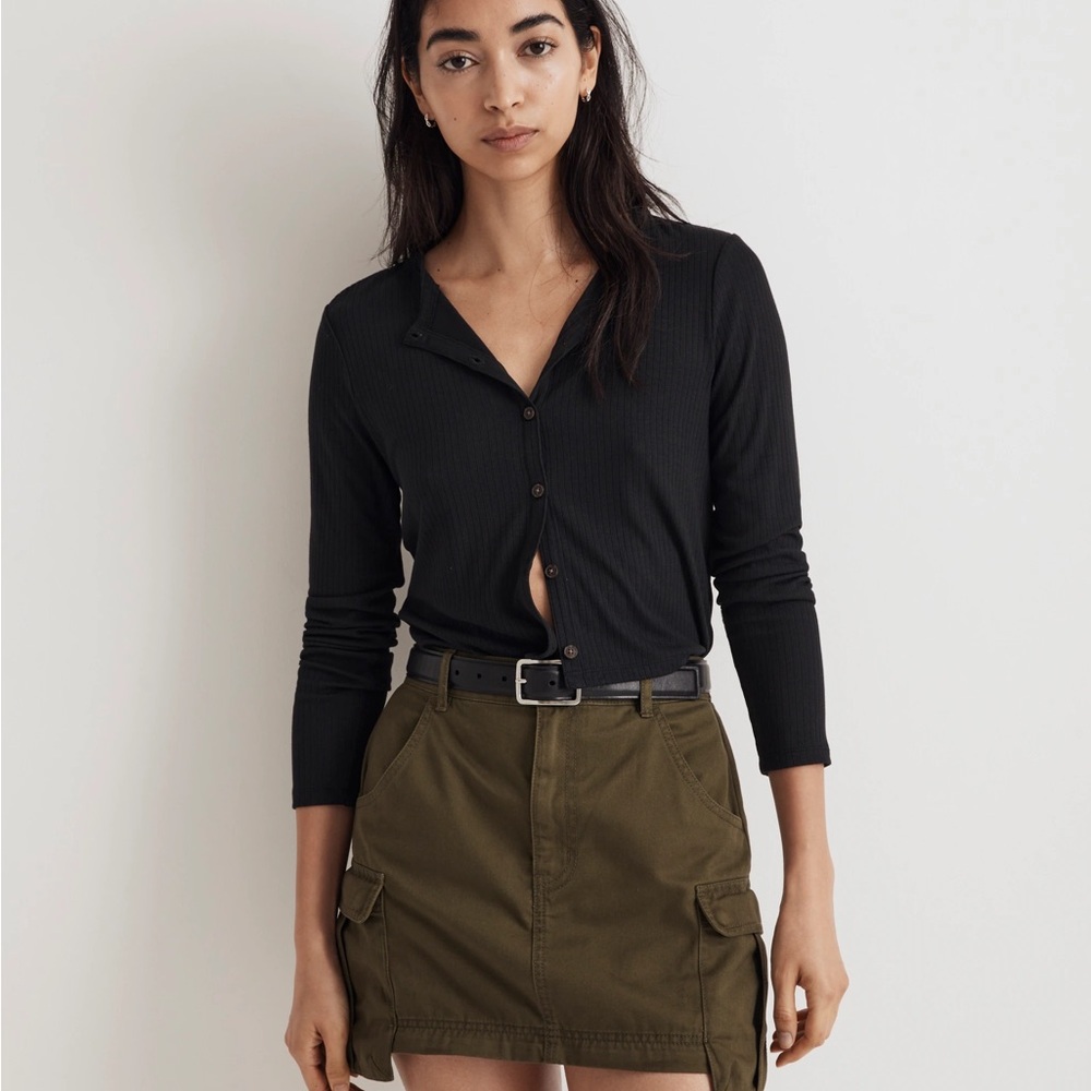 Madewell Convertible Cargo Mini/Midi Skirt